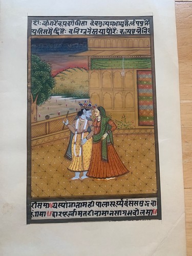 Vintage indian miniature - indian,