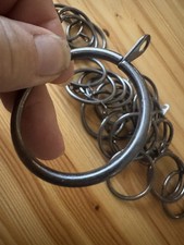23 X Dark Silver Curtain Rings