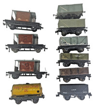 Triang MIX Rake of 10 Wagons Tanker Mineral coal OO Gauge  Model Railways 