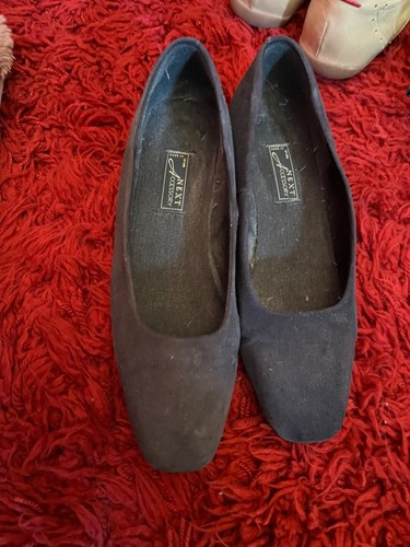 Next navy suede - kitten, heel