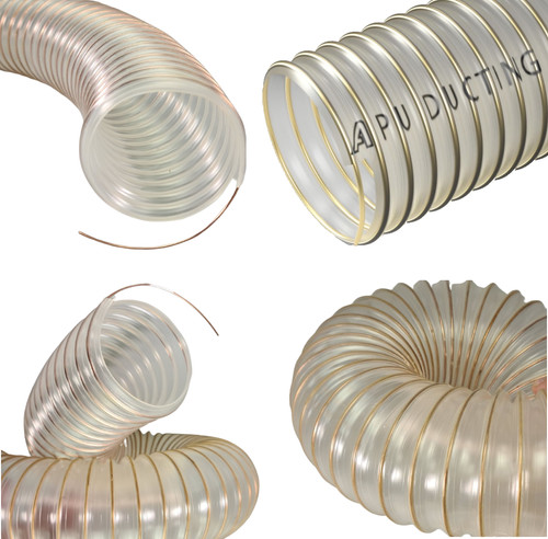 Clear flexible ducting - clear, hose
