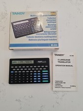 Tandy Ec-500 Electronic Translator 6 Language Multilingual