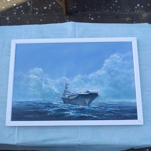 Flagship hms hermes painting - flagship,