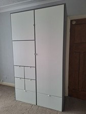 IKEA VISTHUS Wardrobe - Grey/White - Modern Storage Solution - Great Condition