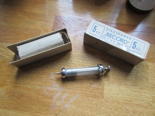 Vintage record syringe - vintage,