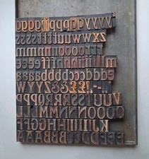 Wooden Printers Blocks type