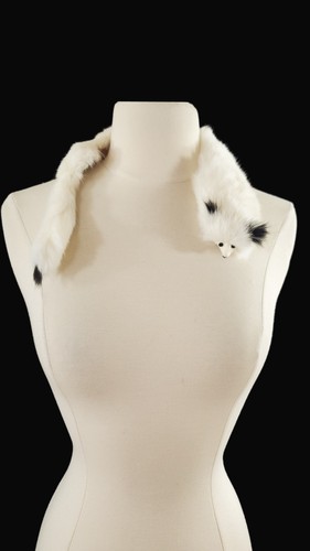 1950s ivory genuine ermine - genuine, fur