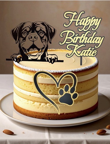 Personalised rottweiler doggy - personalised,