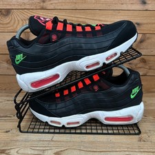 Nike Trainers Womens Size UK 6 Air Max 95 Worldwide Black Flash Crimson Shoes