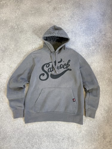 Saltrock hoodie grey script - saltrock,