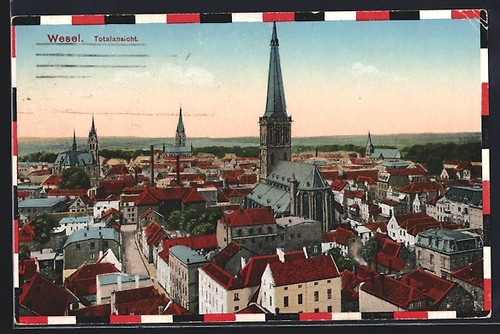 Postcard wesel rhine - postcard, wesel/rhine