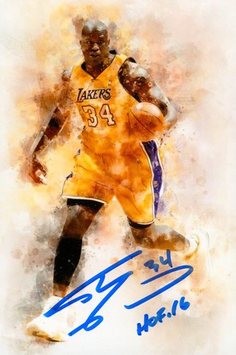 Shaquille neal hand signed - shaquille,