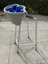 Adjustable Height Zimmer Walking Frame With Caddy And Tray