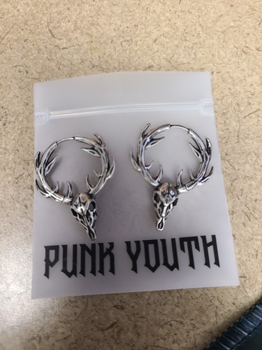 Forest stag earrings - stag,