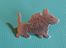 ART DECO STERLING SILVER DOG &