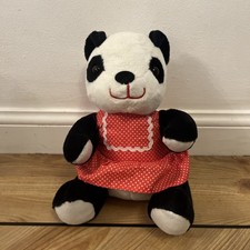 Sooty And Sweep Soo Panda 10" Soft Toy Plush In Dress Sue Gosh 2015