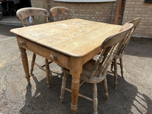 Solid pine dining table - solid,
