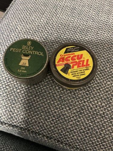 Vintage air gun pellets - air, tins