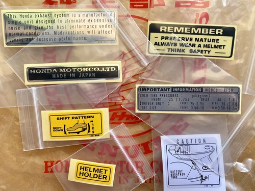 Honda cf50 chaly - cf50, decal