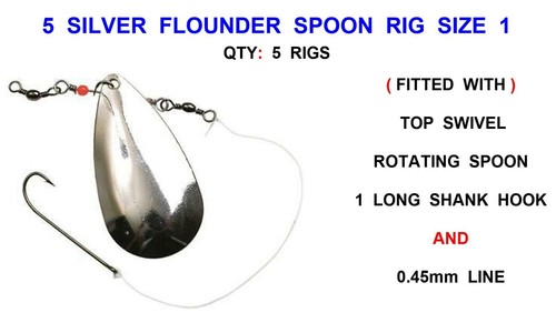 Fladen flounder spoon rigs - spoon,