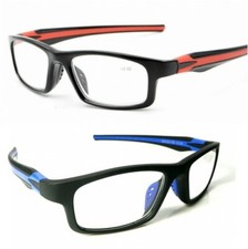 Reading Glasses Mens Womens Sports Silicone Temple Reader +1.25 1.5 2.0 3.0 3.50