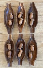 VINTAGE MID CENTURY WOOD CORN