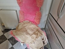 Pink FLUFFY SEAT Covers,Front Only