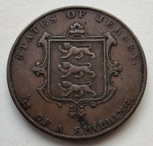 1844 jersey a - jersey, shilling