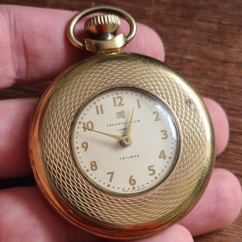 Vintage metal ingersoll pocket - ingersoll,