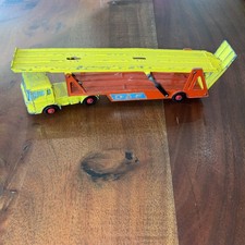 1969 Vintage Matchbox King Size No. K-11 DAF Car Transporter original red wheels