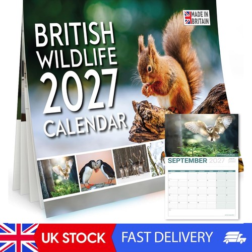 British wildlife calendar - calendar, 2027