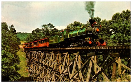 Train tweetsie crossing 1880 - tweetsie,