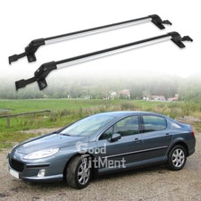Roof Rack Cross Bars Lockable Anti Theft Cargo Carrier For Peugeot 406 407 408