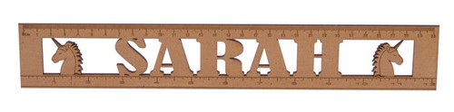 Personalised wooden ruler - personalised,