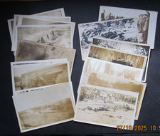 Military - German and English trenches with dead soldiers, WW1, 16 Postcards