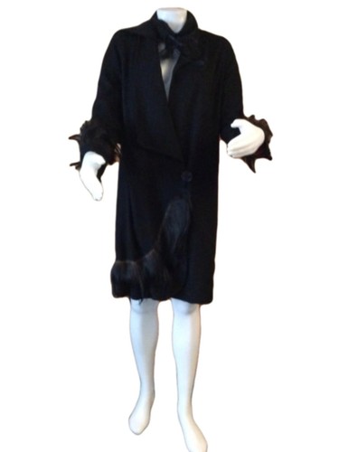 1920s coat with fur trim - with,