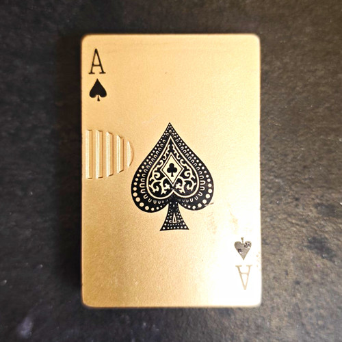 Silver zinc alloy ace - silver, of