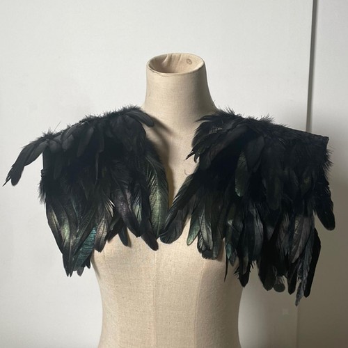 Feather shrug shawl cape - shawl,