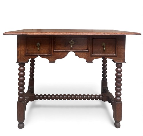 Antique oak low - chest, of