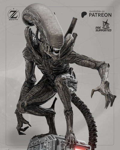 Aliens xenomorph printed - 3d,
