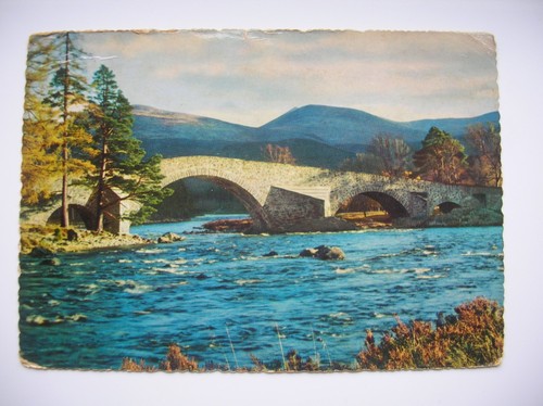 Old bridge dee - bridge, postcard