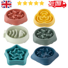 Slow Feeder Pet Bowl Anti Bloating Anti-Slip Feet Interactive Dog