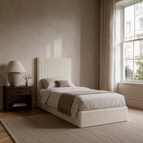 Single bed frame luna ottoman - single,