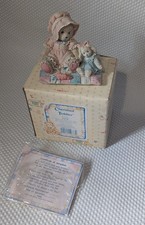 Cherished Teddies Faith Figurine With Bunny. 1993. 916412 Boxed