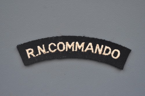 Commando ww2 embroidered - r.n.,