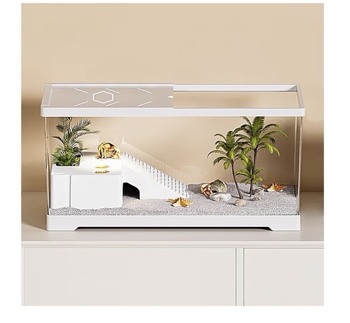 Turtle fish tank with - turtle,
