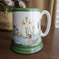 VIntage Ducks Sylvac 4245 Mug Tankard HandPainted By Artist J.E.L Great Harwood 