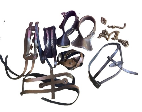 Faux leather vintage horse - faux,