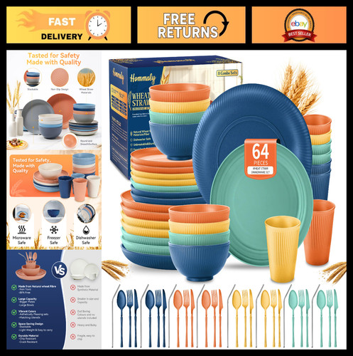 Piece unbreakable wheat - 64-piece,