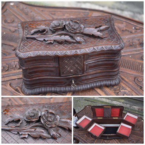 Antique black forest wood